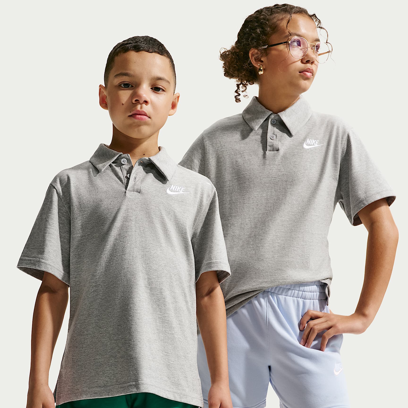Nike Sportswear Club Big Kids' Knit Short-Sleeve Polo. Nike.com